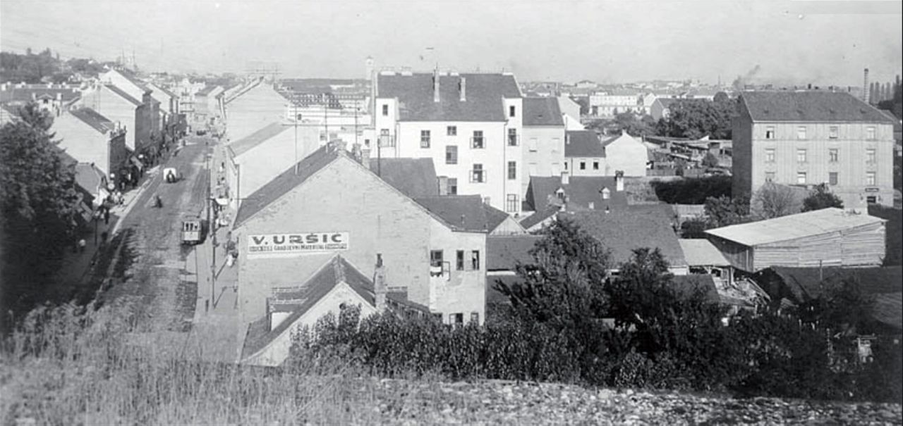 Ilica 1920-ih godina, pogled s krova